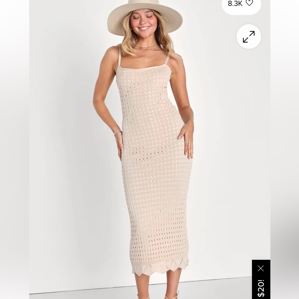 Crochet Midi Dress
